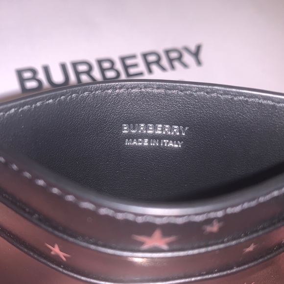 BURBERRY LEATHER STAR PRINT CARD CASE - Picture 3 of 6